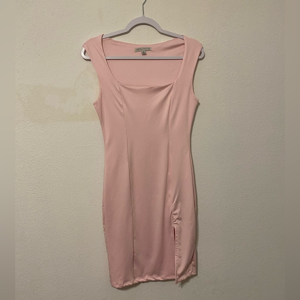Haute Monde Blush Pink Mini Dress